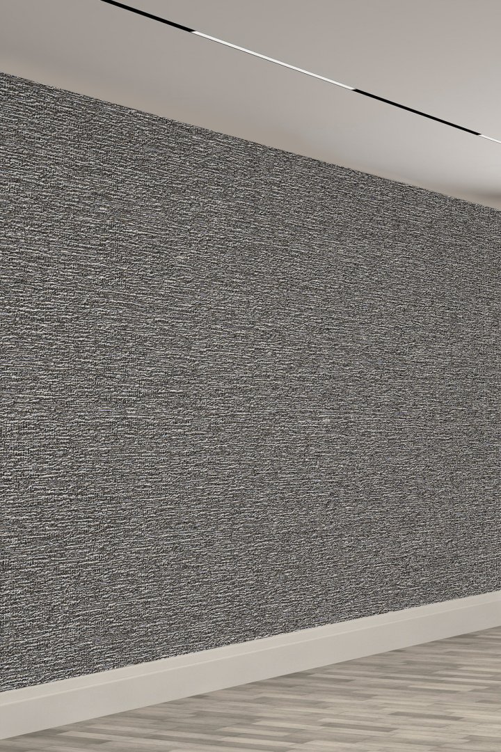 Koyu Gri Minimal Granit Yüzey Dokulu Tek Parça Tekstil Duvar Kağıdı