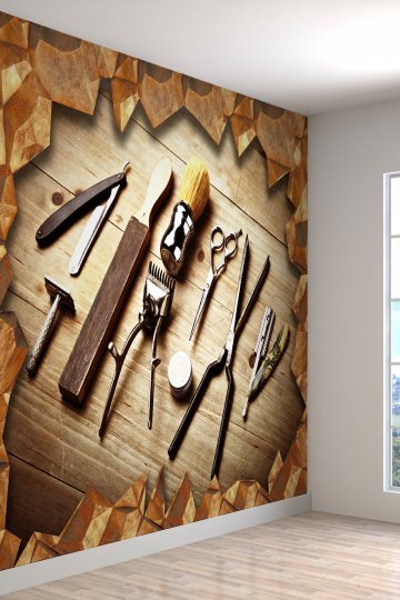 Kuaför Malzemeleri Desenli Isı Ve Ses Yalıtımlı Sağlıklı Tekstil Duvar Kağıdı