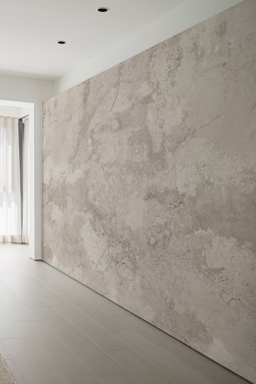 Mermer Dokulu Çatlak Görünümlü Modern Tekstil Duvar Kağıdı