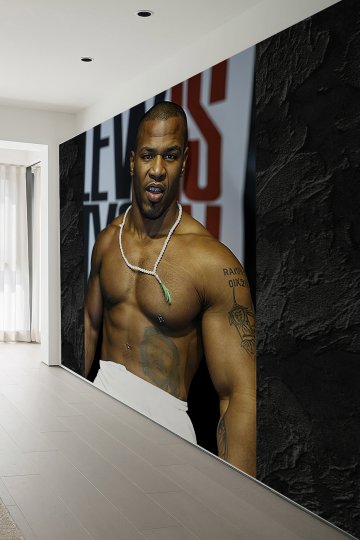 Mike Tyson Spor Salonu ve Boks Merkezi İçin Tek Parça Tekstil Poster Duvar Kağıdı