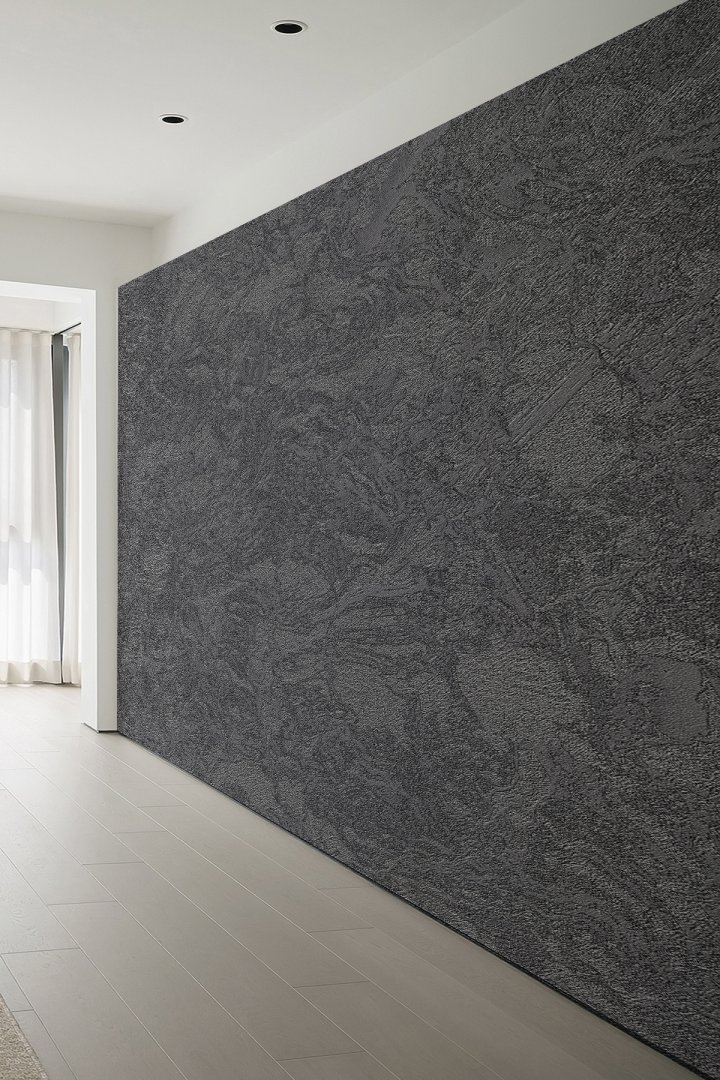 Modern Loft Gri Mermer Dokulu Tekstil Duvar Kağıdı