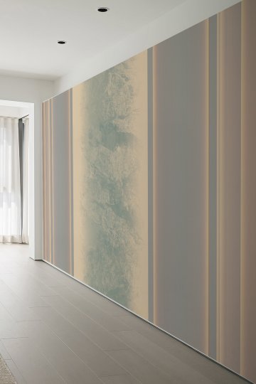 Pastel Taş Desenli Modern Çizgili Tek Parça Tekstil Duvar Kağıdı