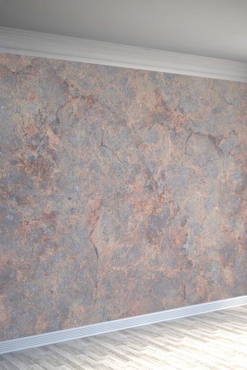 Pembe Gri Taş Dokulu Modern Tekstil Duvar Kağıdı