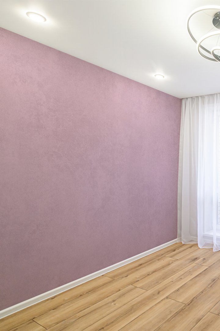 Soft Pembe Düz Tekstil Duvar Kağıdı