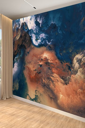 Soyut Sanat Abstrakt Tekstil Duvar Kağıdı