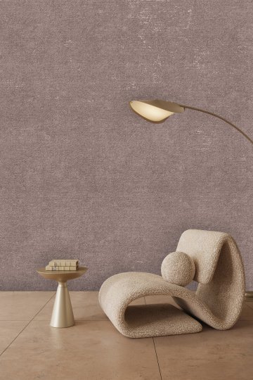 Toprak Tonlarında Eskitme Dokulu Minimalist Tek Parça Tekstil Duvar Kağıdı küçük görsel 2